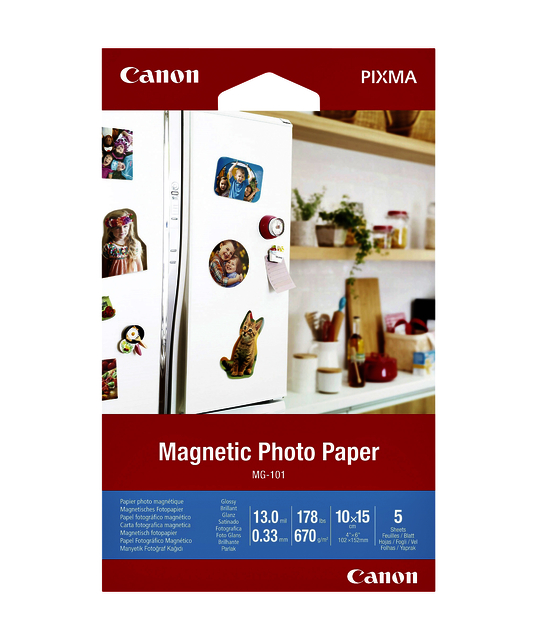 Fotopapier Canon MG-101 magnetisch 10x15cm 5 vel