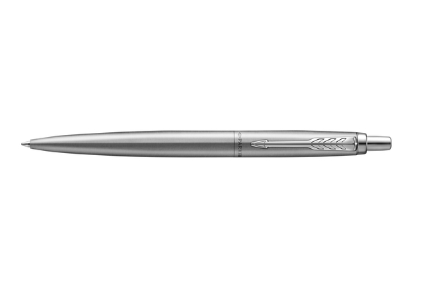 Stylo bille Parker Jotter XL Monochrome Stainless Steel Medium b;ister