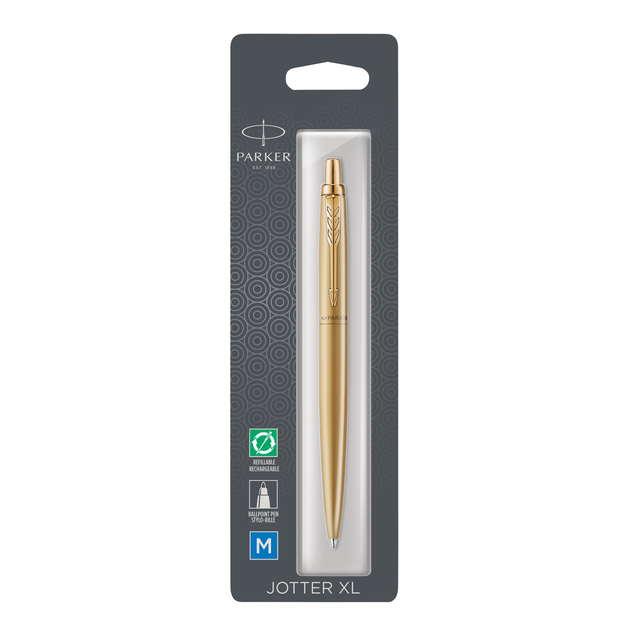 Stylo bille Parker Jotter XL Monochrome Gold Medium blister