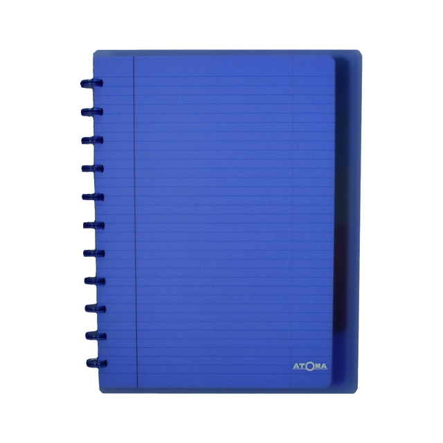 Cahier Atoma A4+ ligné 120 pages 90g PP transparent assorti