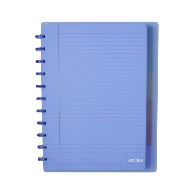 Cahier Atoma A4+ carreau 5mm 120 pages 90g PP transparent assorti