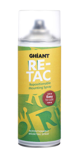 Spray colle repositionnable Ghiant High-Tac 400ml