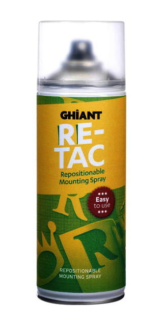 Spray colle repositionnable Ghiant High-Tac 400ml