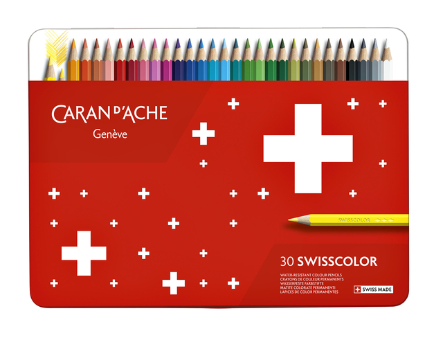 Kleurpotloden Caran d'Ache Swisscolor 30 stuks assorti