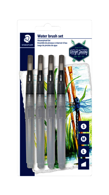 Waterbrushstift  Staedtler set à 4 breedtes