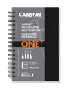 Carnet de croquis Canson Art Book One spirale spirale 140x216mm 80 feuilles blanches 100g