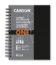Carnet de croquis Canson Art Book One spirale 216x279mm 80 feuilles blanches 100g