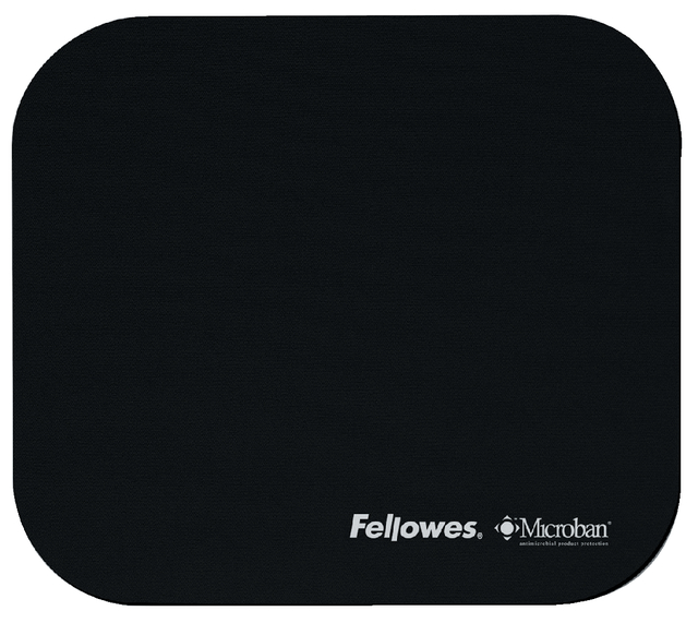 Tapis souris Fellowes Microban antibactérien noir