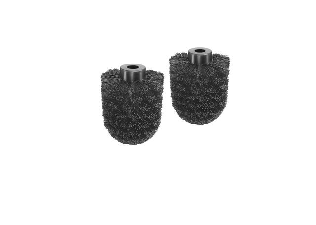 Brosse WC de réserve BlackSatino 332150 noir 2 pièce