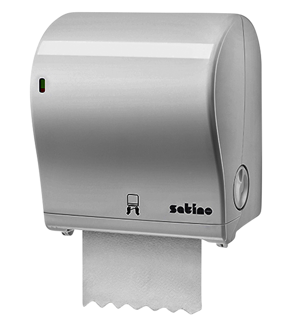 Distributeur rouleau essuie-mains Satino PT1 AutoCut 331520 Medium blanc