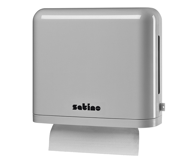 Distributeur Satino PT2 essuie-mains pli Z/W petit blanc