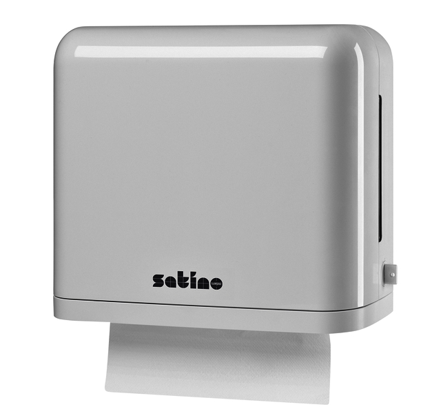 Distributeur Satino PT3 essuie-mains pli-ZWVC petit blanc