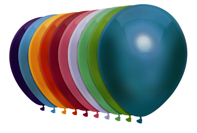 Ballon Haza uni 30cm 50 stuks metallic assorti