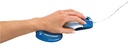 Polssteun voor muis Fellowes Crystals gel transparant blauw