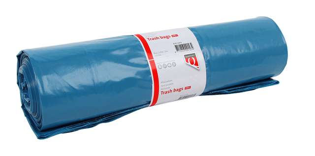 Sac poubelle Quantore LDPE T70 240L bleu extra résistant 62/25x140cm 10 pièces