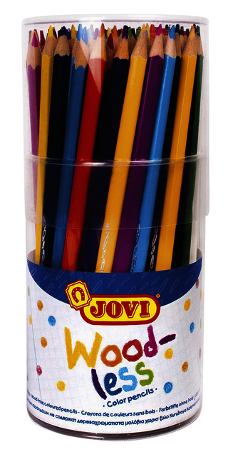 Crayons de couleur Jovi sans bois asoorti lot 84 pièces