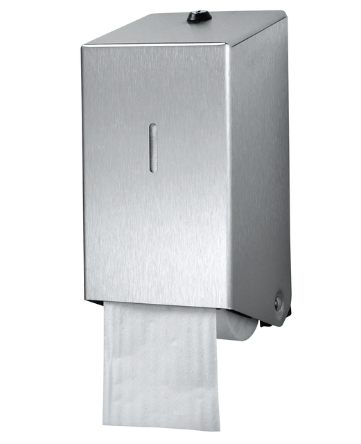 Distributeur papier toilette Euro Products 438001 avec embouts duo Inox