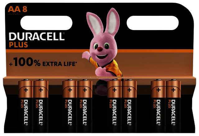 Batterij Duracell Plus 8xAA