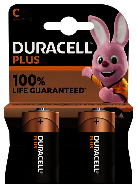 Batterij Duracell Plus 2xC