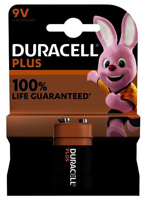 Batterij Duracell Plus 1x9Volt