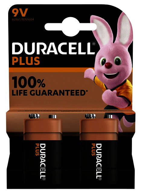 Batterij Duracell Plus 2x9Volt