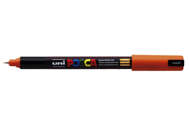 Paintmarker Uni POSCA PC1MR extra fijn donkeroranje