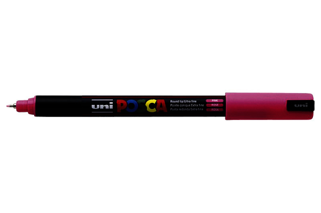 Verfstift Posca PC1MR extra fijn roze