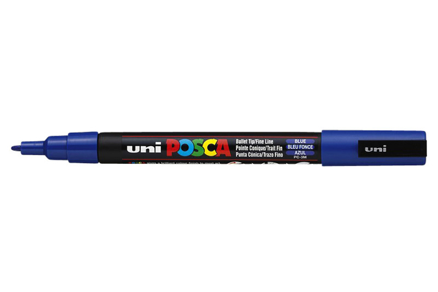 Marqueur peinture Posca PC3M Fin bleu foncé