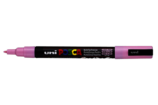 Marqueur peinture Posca PC3M Fin rose clair