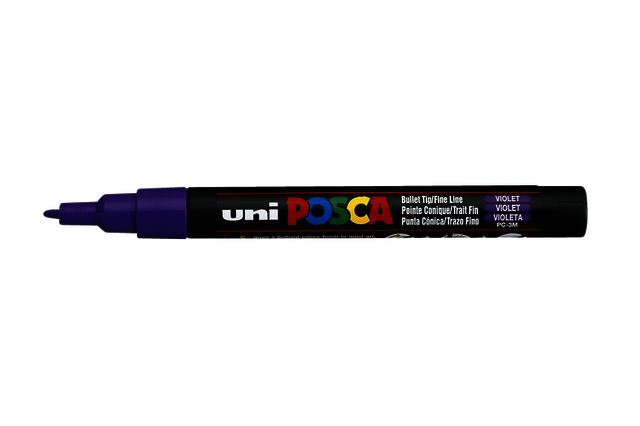 Verfstift Posca PC3M fijn paars