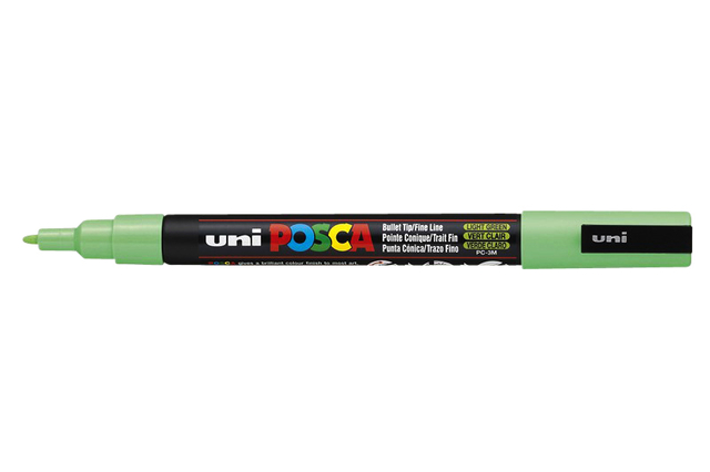 Paintmarker Uni POSCA PC3M fijn lichtgroen