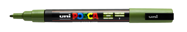 Marqueur peinture Posca PC3M Fin vert kaki