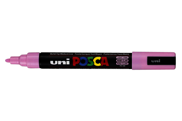 Marqueur peinture Posca PC5M Medium rose clair