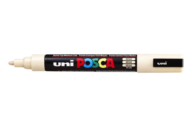 Marqueur peinture Posca PC5M Medium beige