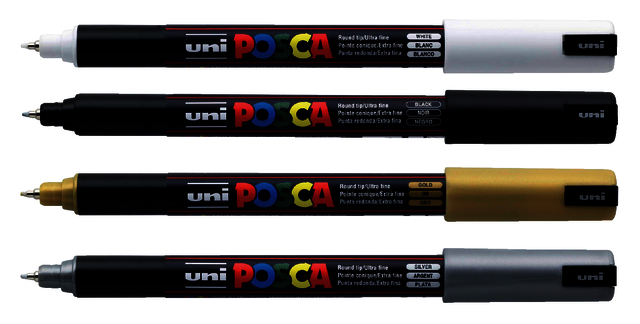 Verfstift Posca PC5M medium zonnegeel