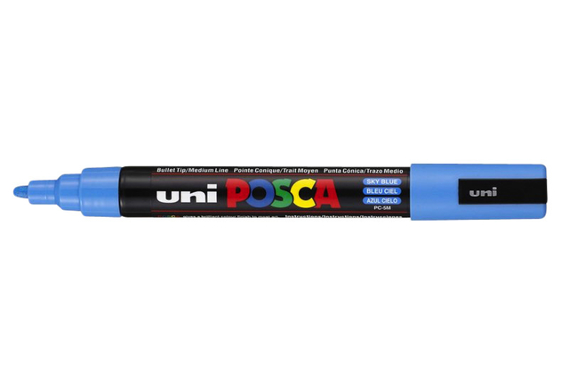 Marqueur peinture Posca PC5M Medium bleu ciel