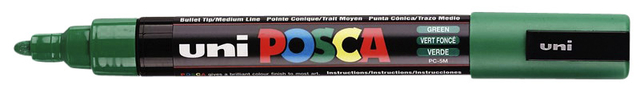 Paintmarker Uni POSCA PC5M medium donkergroen