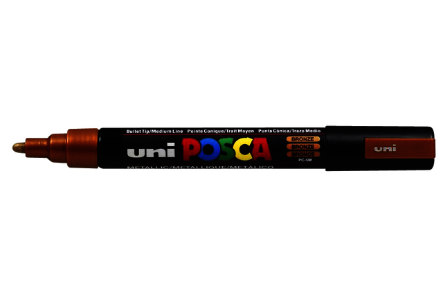 Marqueur peinture Posca PC5M Medium bronze