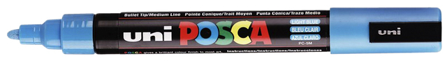 Marqueur peinture Posca PC5M Medium bleu clair