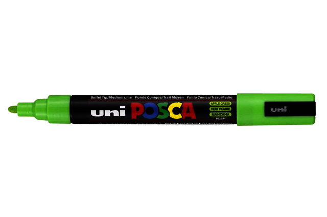 Verfstift Posca PC5M medium appelgroen