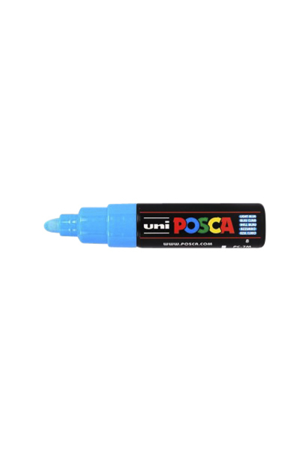 Paintmarker Uni POSCA PC7M breed lichtblauw