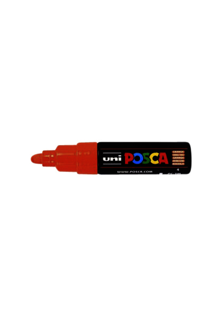 Verfstift Posca PC7M breed donkeroranje