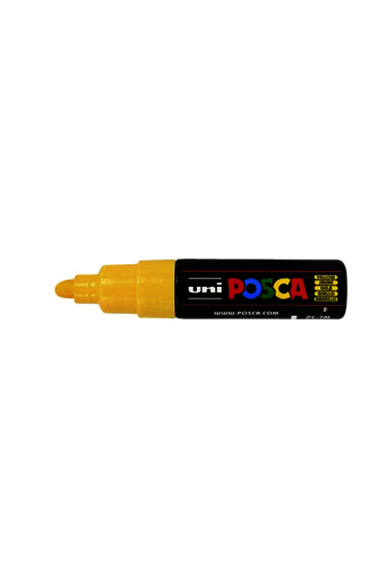 Verfstift Posca PC7M breed geel