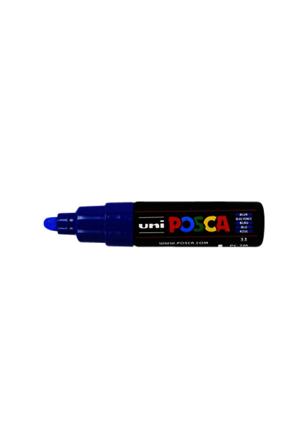 Verfstift Posca PC7M breed donkerblauw