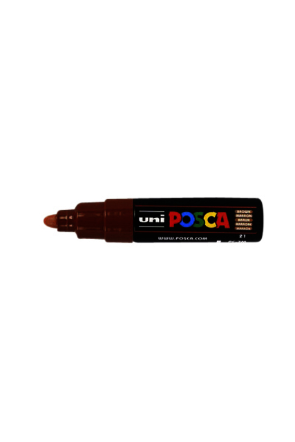 Verfstift Posca PC7M breed bruin