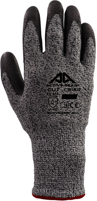 Handschoen ActiveGear snijbestendig grijs 7/S