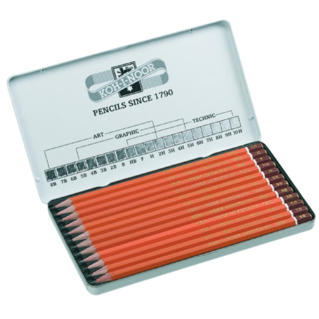 Potlood Koh-I-Noor 1502 Artset 8B-2H
