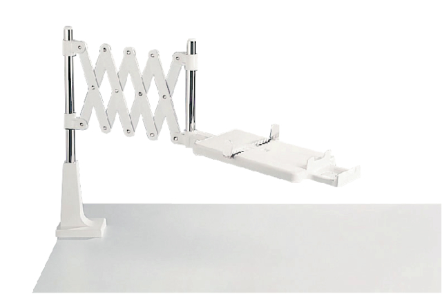 Telefoonarm MAUL classic schaarmodel plateau 26x26.5cm grijs