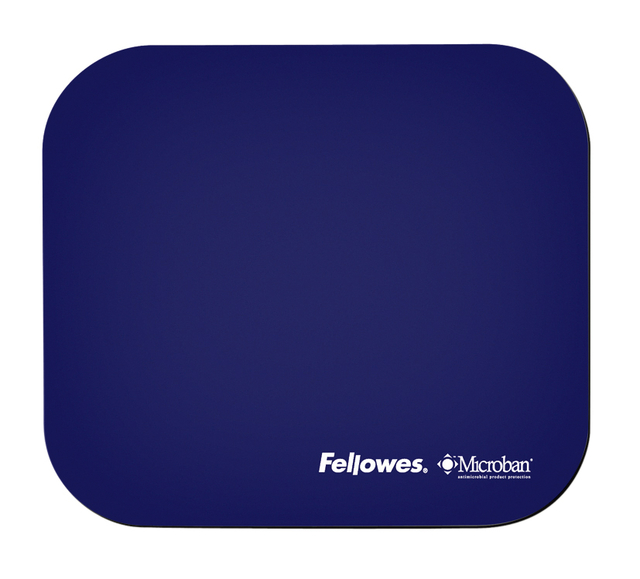 Tapis souris Fellowes Microban antibactérien bleu