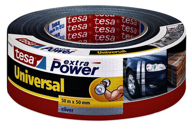 Duct tape tesa® extra Power Universal 50mx50mm grijs